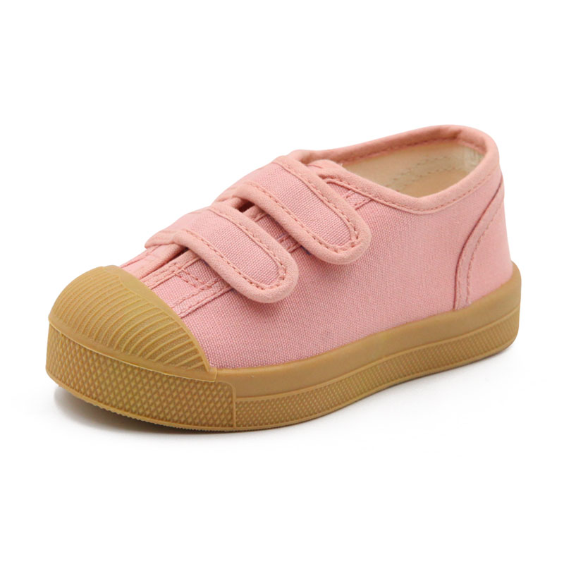 2024 Spring New Candy Color Walking Shoes One Step Kindergarten Indoor Shoes Versatile Children\'s Canvas Shoes